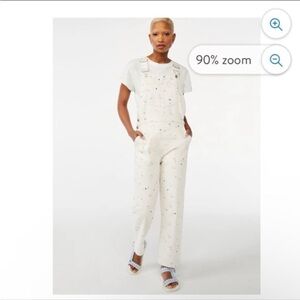 Free Assembly cream overalls with floral print